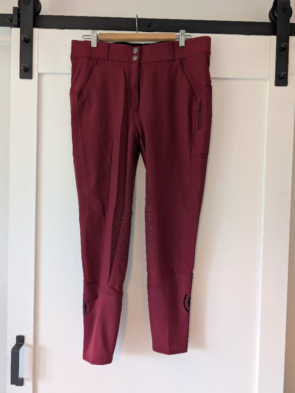 Equestrian Stockholm Full Seat Breeches - Deep Red